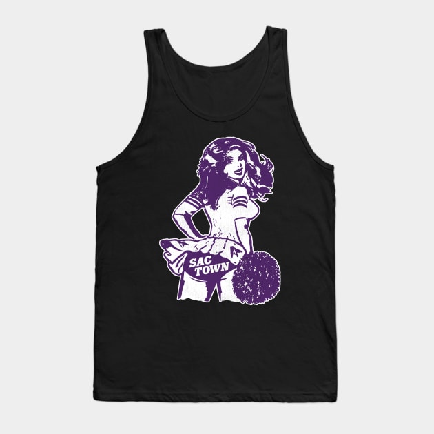 Sacramento Cheerleader Tank Top by darklordpug